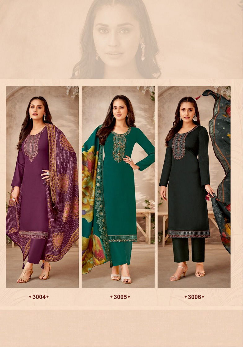 Pal Vol 3 By Suryajyoti Embroidery Printed Jaam Satin Dress Material Wholesale Shop In Surat
